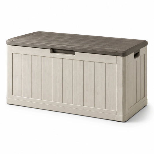 Kunststoff Gartenbox Beige/Braun